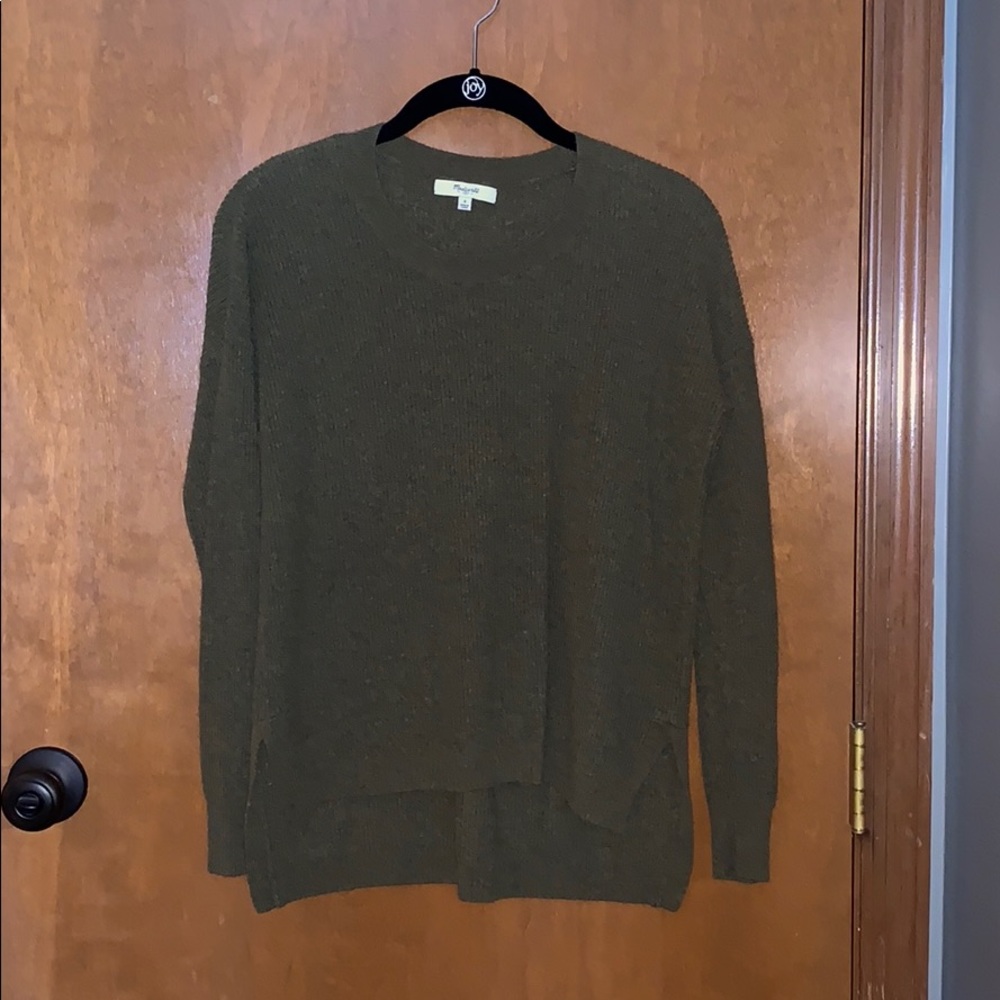 Olive green Madewell sweater never worn
